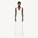 Draped Train Dress