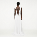 Draped Train Dress