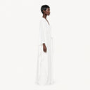 White Draped Wrap Dress