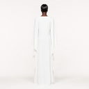 White Draped Wrap Dress