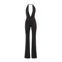 Halterneck Flared Jumpsuit