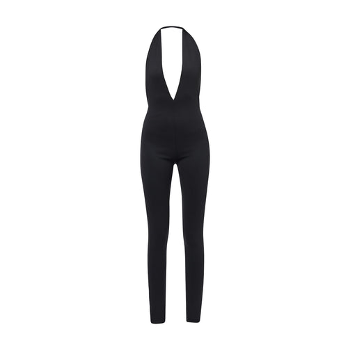 Halterneck Jumpsuit in Black