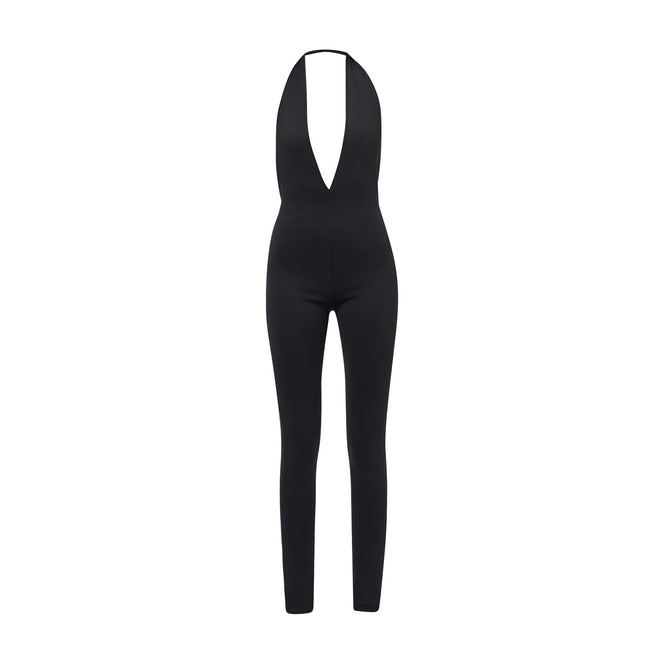 Halterneck Jumpsuit in Black