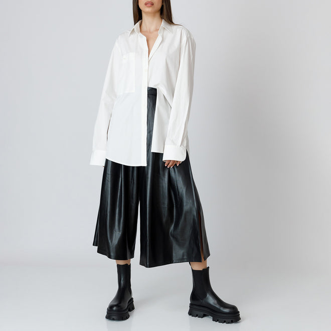 Signature Eco Leather Wrap Trousers