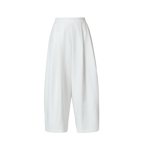 Fluid Cotton-Blend Trousers