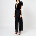 Lace Deconstructed Ruffled Bodysuit