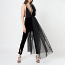 Lace Deconstructed Ruffled Bodysuit