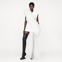 White Cascade Mini Dress