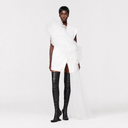 White Cascade Mini Dress