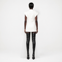 White Cascade Mini Dress