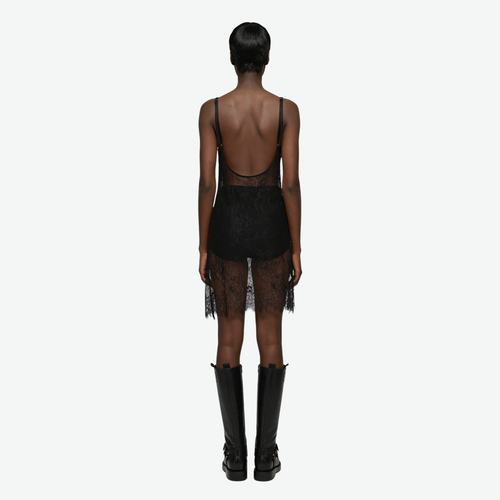 Slip Bodysuit in Embroidered Lace