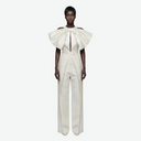 Structured Bodysuit in Taffeta with Oversized Bow