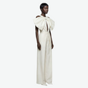 Structured Bodysuit in Taffeta with Oversized Bow