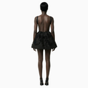 Mini Dress in Embroidered Lace