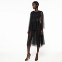 Sheer Tulle Cape Dress