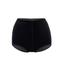High-Waisted Velvet Micro Pants