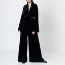 Velvet Wrap Blazer