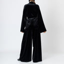 Velvet Wrap Blazer