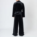 Signature Wrap-Around Velvet Cropped Trousers