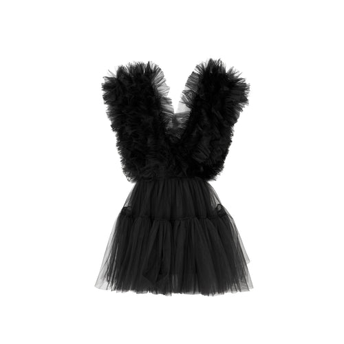 Ruffled Tulle Minidress