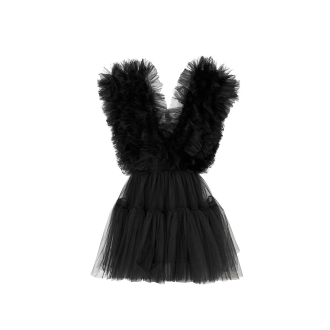 Ruffled Tulle Minidress