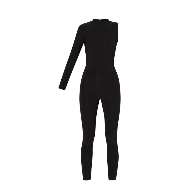 Asymmetrical Long-sleeved Jumpsuit