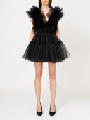 Ruffled Tulle Minidress