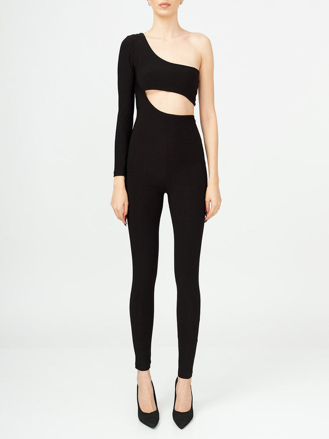 Asymmetric Cut-out Jumpsuit