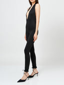 Halterneck Jumpsuit in Black