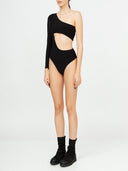 Assymetrical Cut-out Bodysuit