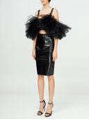 Ruffled Tulle Top