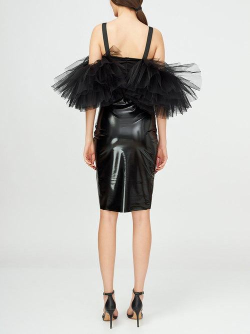 Ruffled Tulle Top