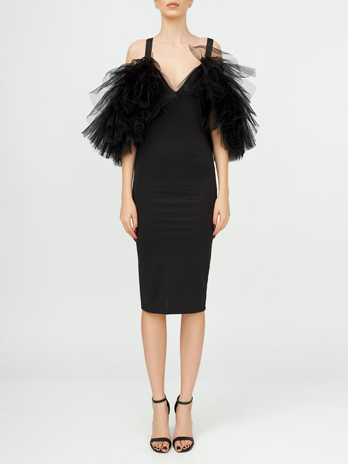 Tulle Ruffle Dress