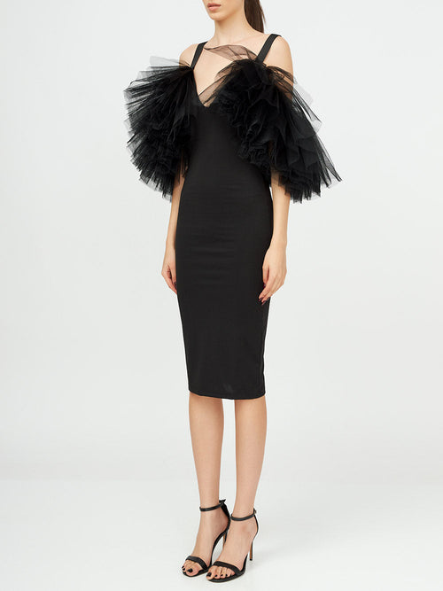 Tulle Ruffle Dress
