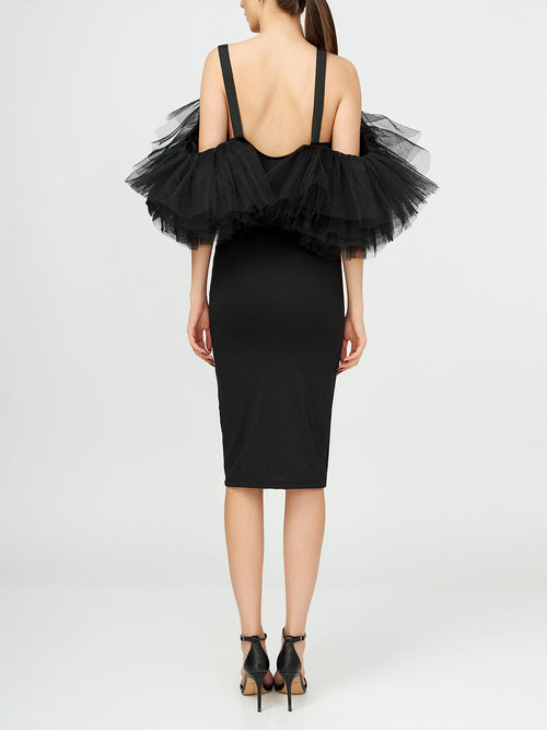 Tulle Ruffle Dress