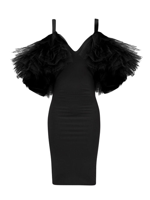Tulle Ruffle Dress