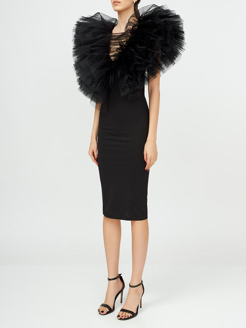Tulle Detail Dress