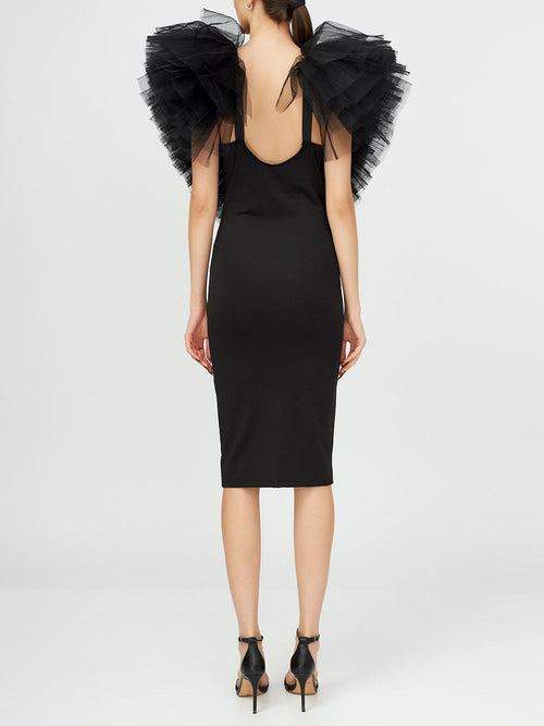 Tulle Detail Dress