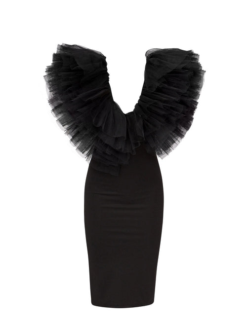 Tulle Detail Dress
