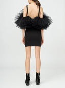 Tulle Ruffle Mini Dress