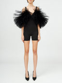 Tulle Ruffle Playsuit