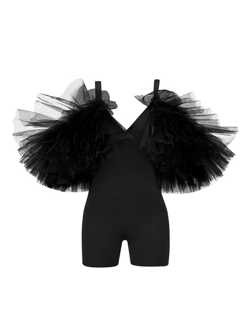 Tulle Ruffle Playsuit