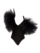 Signature Tulle-trimmed Bodysuit