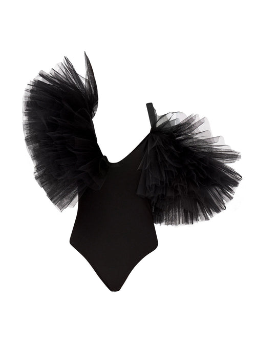Signature Tulle-trimmed Bodysuit