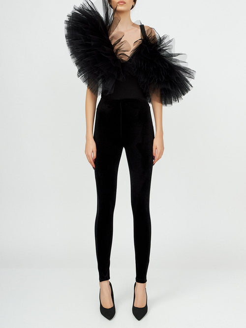 Velvet Heights Leggings in Black