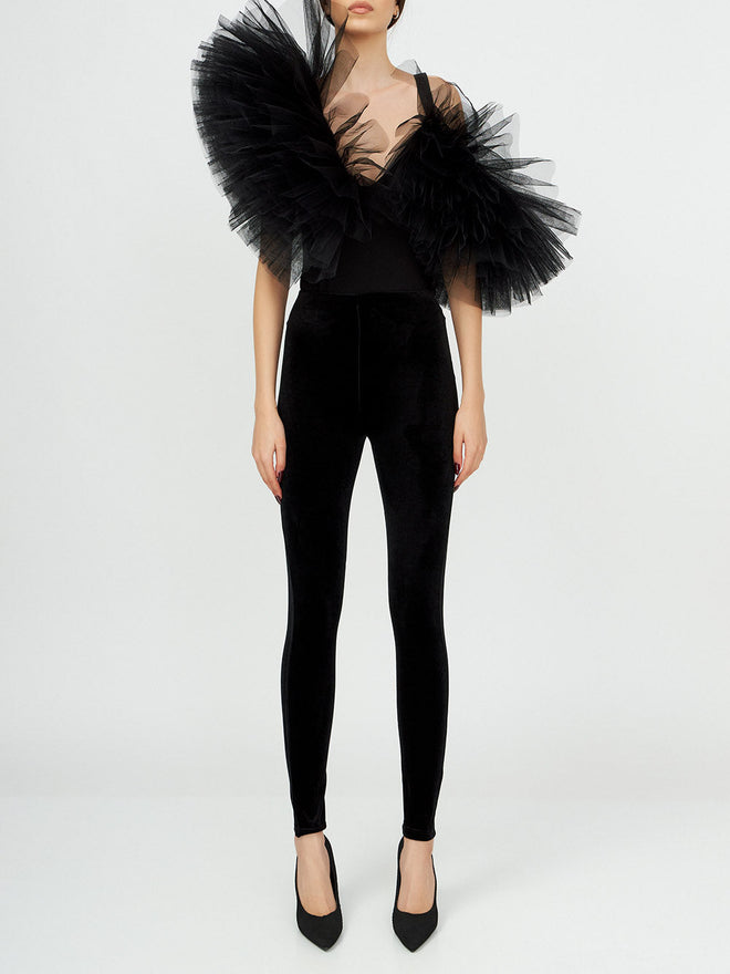 Velvet Heights Leggings in Black