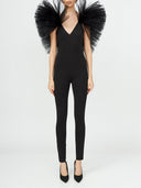 Ruffle and Strap Jumpsuit